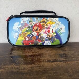Nintendo‎ Switch Mario Kart Travel Carry Case Hard Shell Mario Luigi Peach